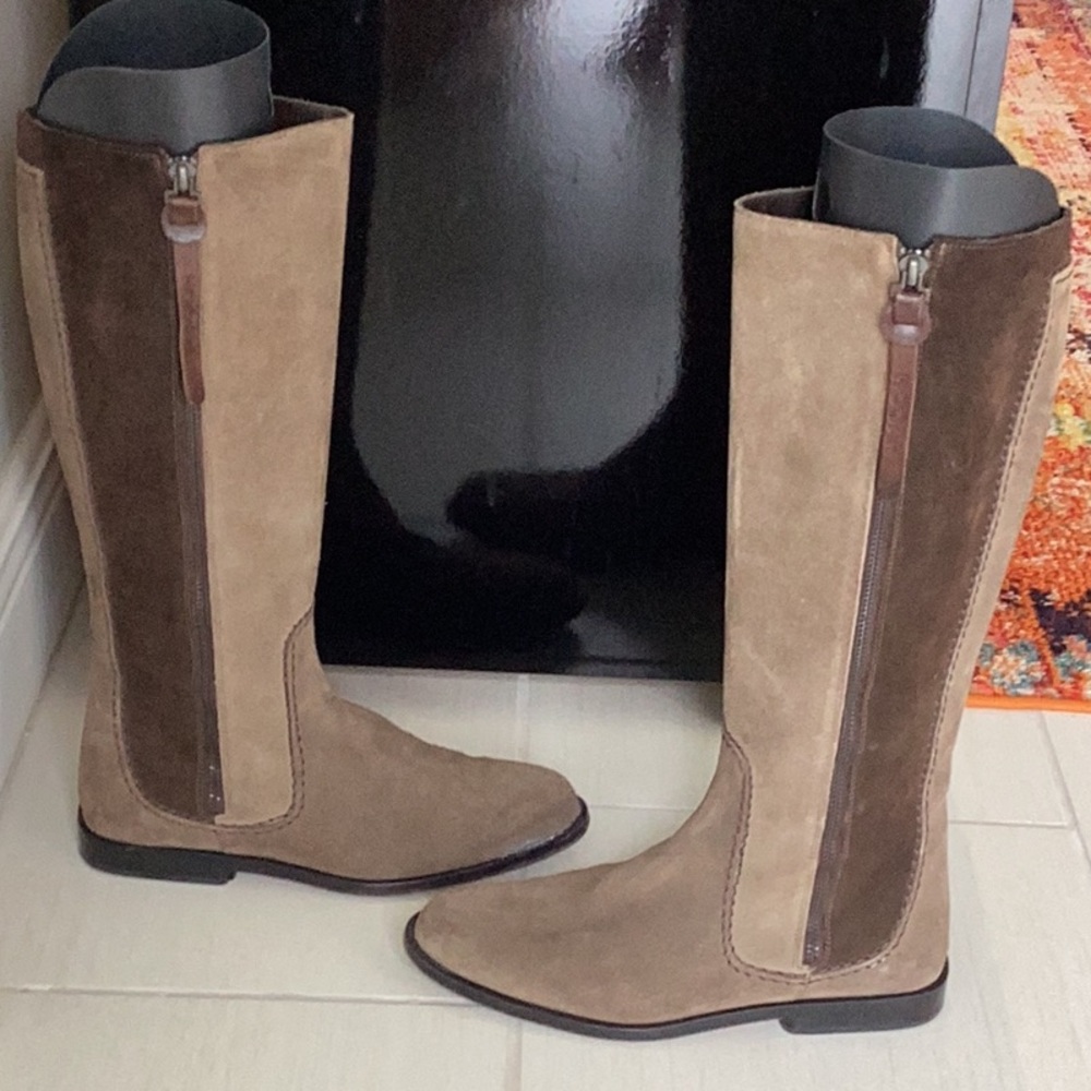 Hogan Knee-Hi Leather Boots